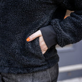 Sherpa Button-Front Cardigan