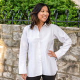 Tunic Button Up with Curve Split Hem