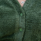 Sherpa Button-Front Cardigan