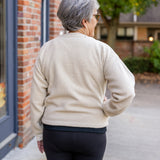 Sherpa Button-Front Cardigan