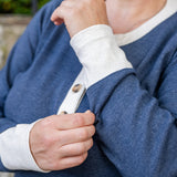 Contrasting Ribbed Henley