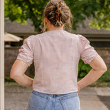 Button Front V-Neck Shirt