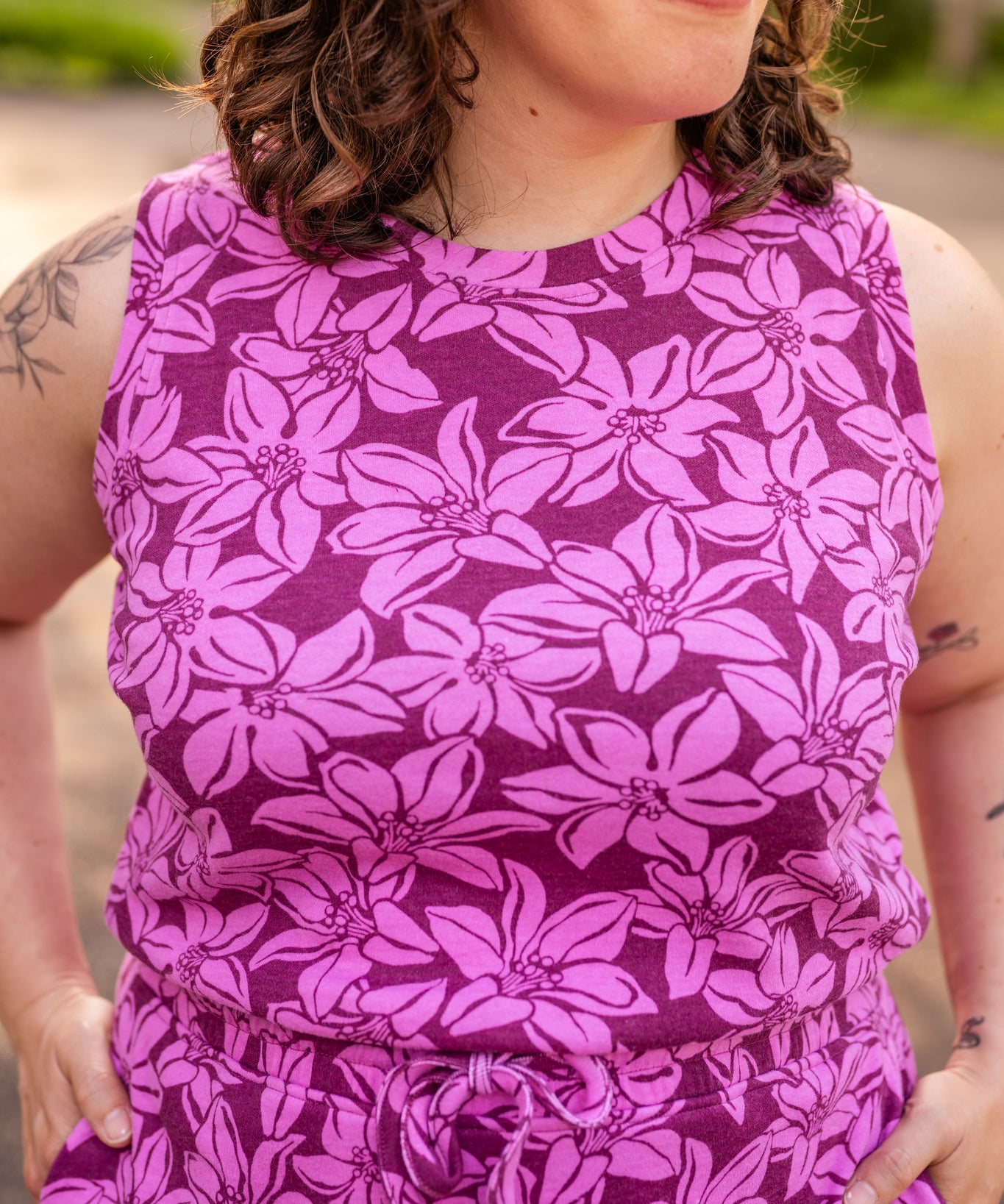 Sleeveless Tulip Hem Knit Dress