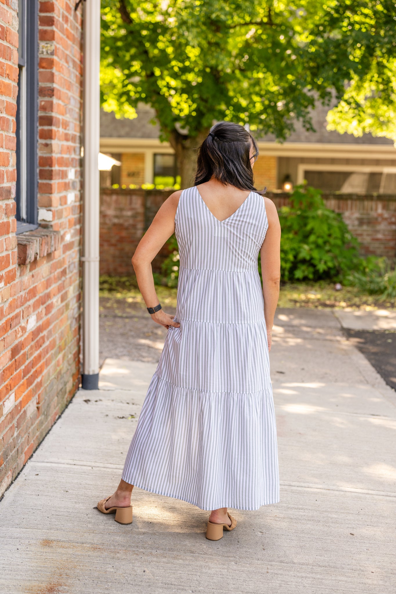 Meryl Sleeveless Tiered Maxi Dress – Evolverie Clothing