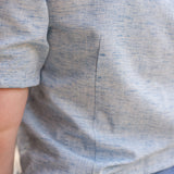 Button Front V-Neck Top