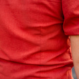 Button Front V-Neck Shirt