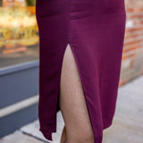 Pencil Skirt with Slit