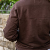Pull-Over Button-Mock Sweatshirt