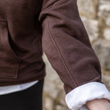 Pull-Over Button-Mock Sweatshirt