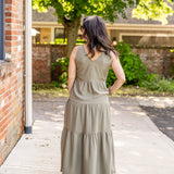 Meryl Sleeveless Tiered Maxi Dress
