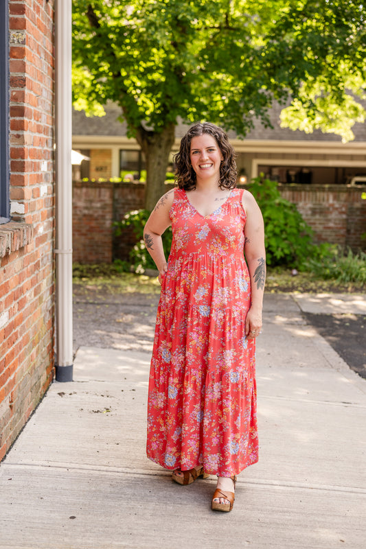 Meryl Sleeveless Tiered Maxi Dress