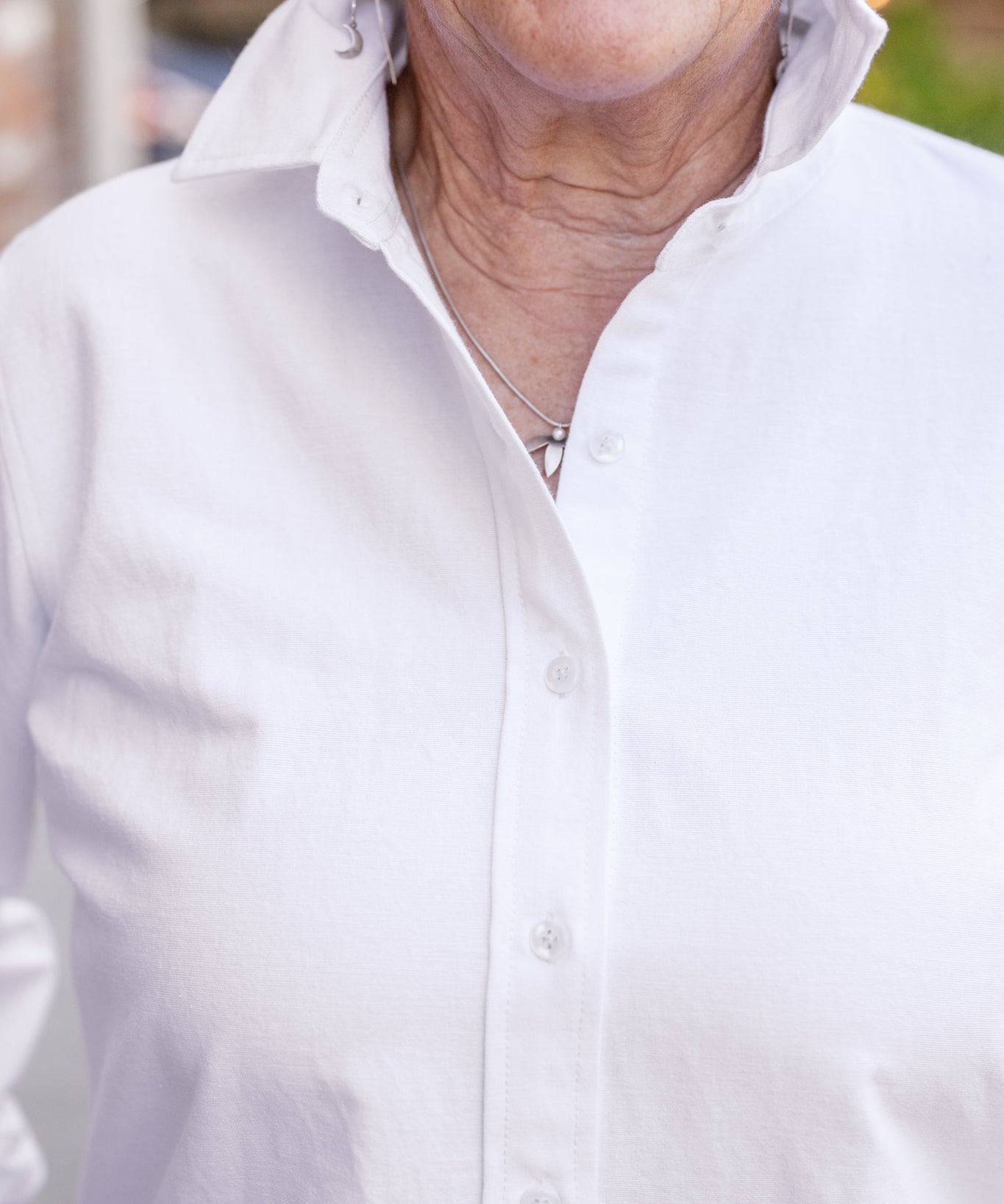 Tunic Button Up with Curve Split Hem