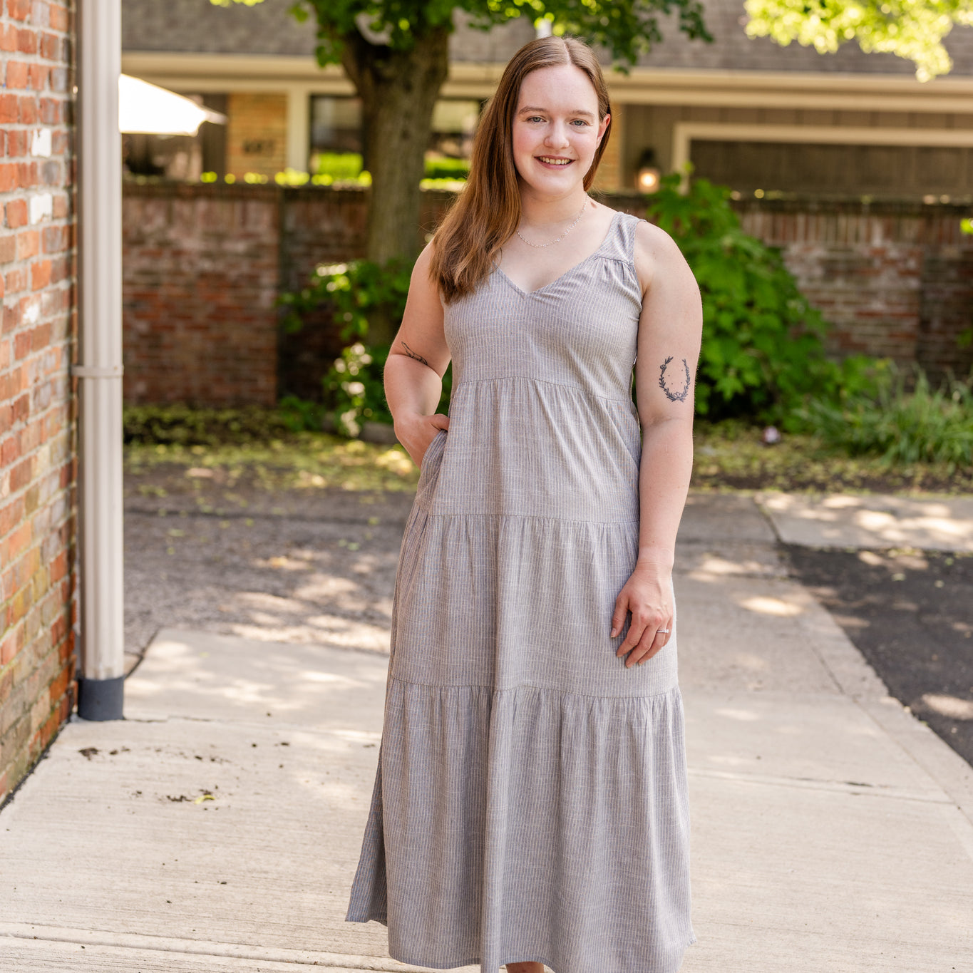 Meryl Sleeveless Tiered Maxi Dress