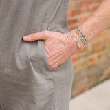 Sleeveless Button-Up Linen Dress