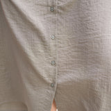 Sleeveless Button-Up Linen Dress