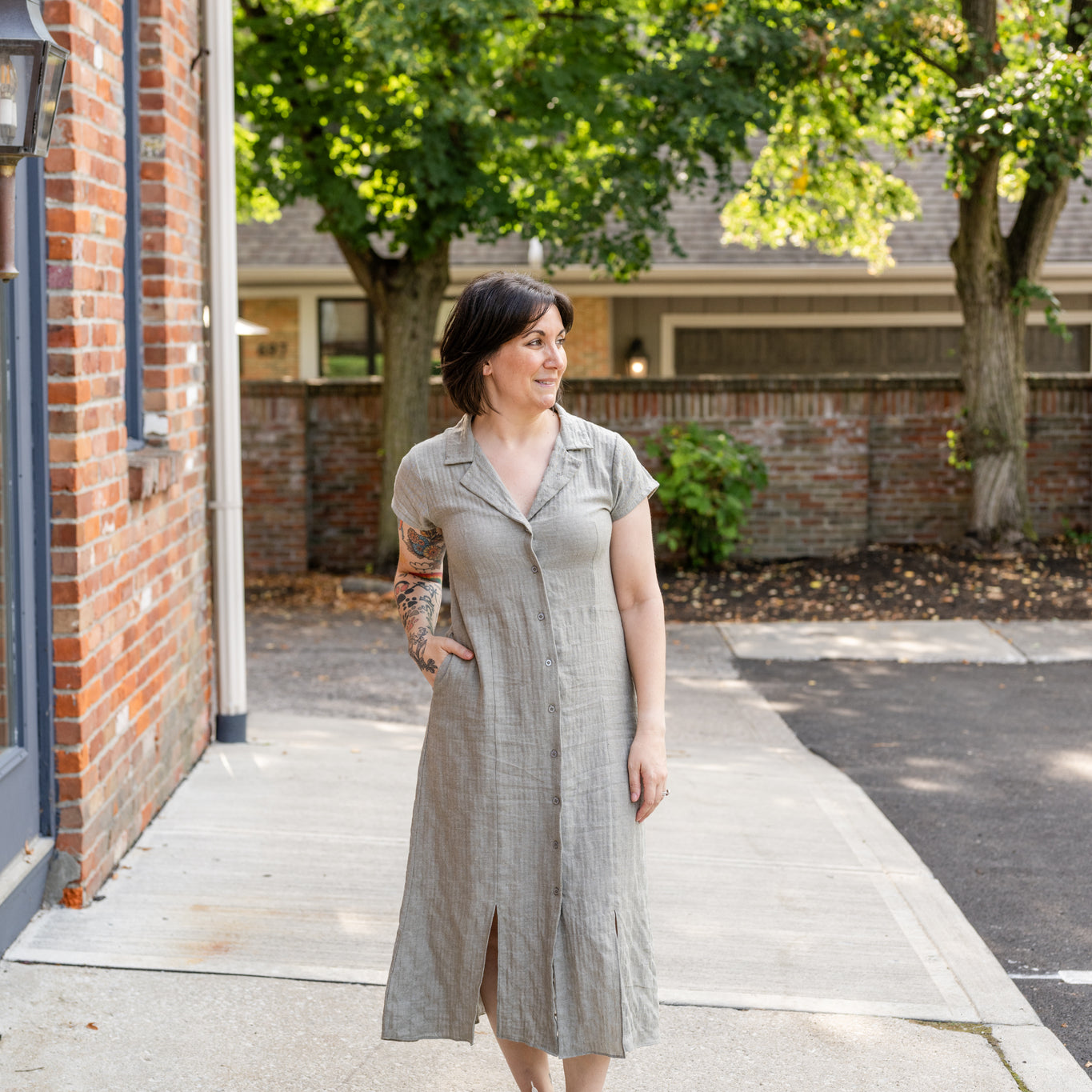 Chloe Button-Down Dress