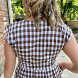 Jewel Button-Front Midi Dress