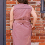 Sleeveless Shirt Dress