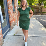 1/2 zip tunic dress