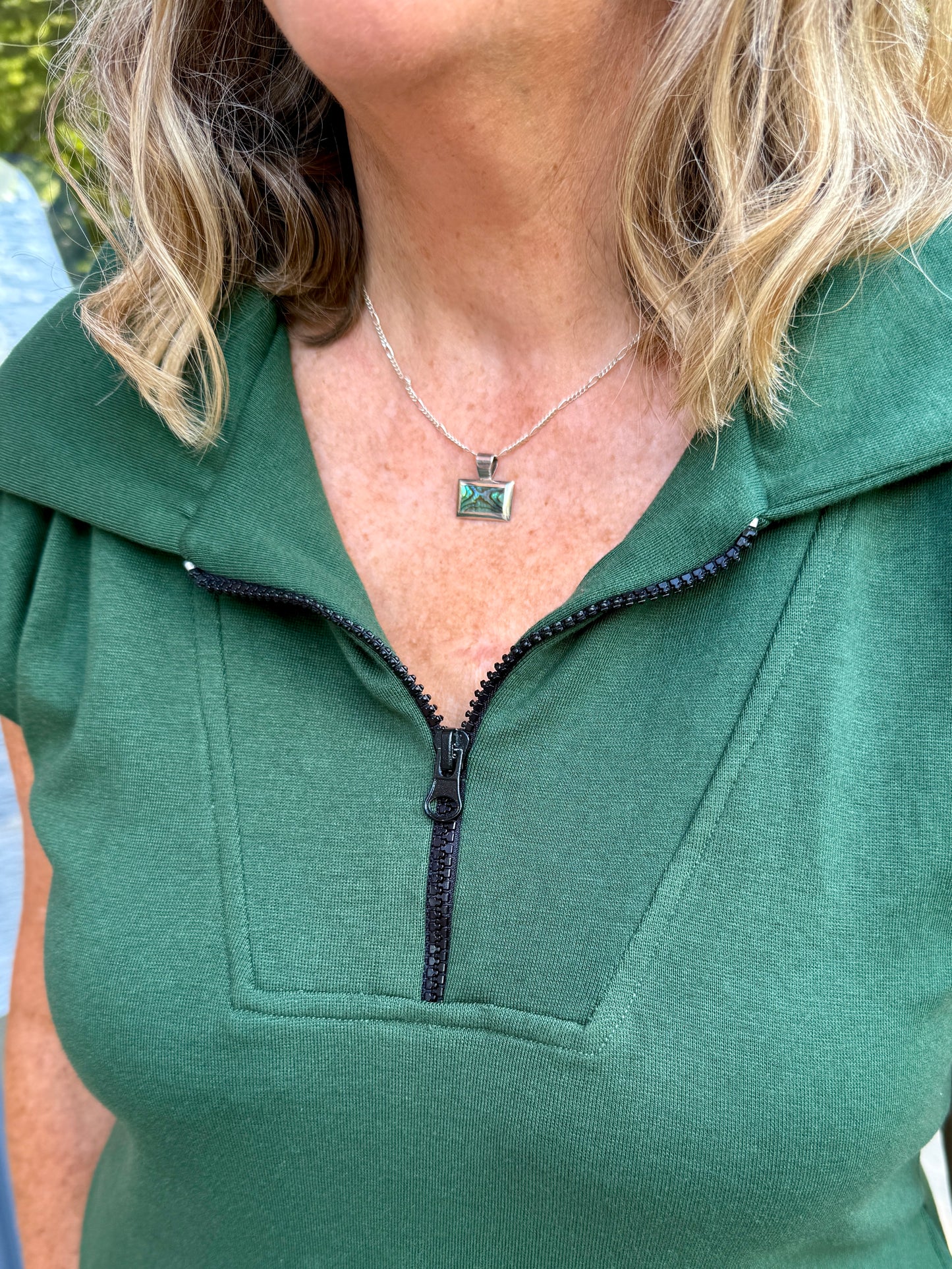 1/2 zip tunic dress