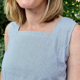 Sleeveless Square Neck Top