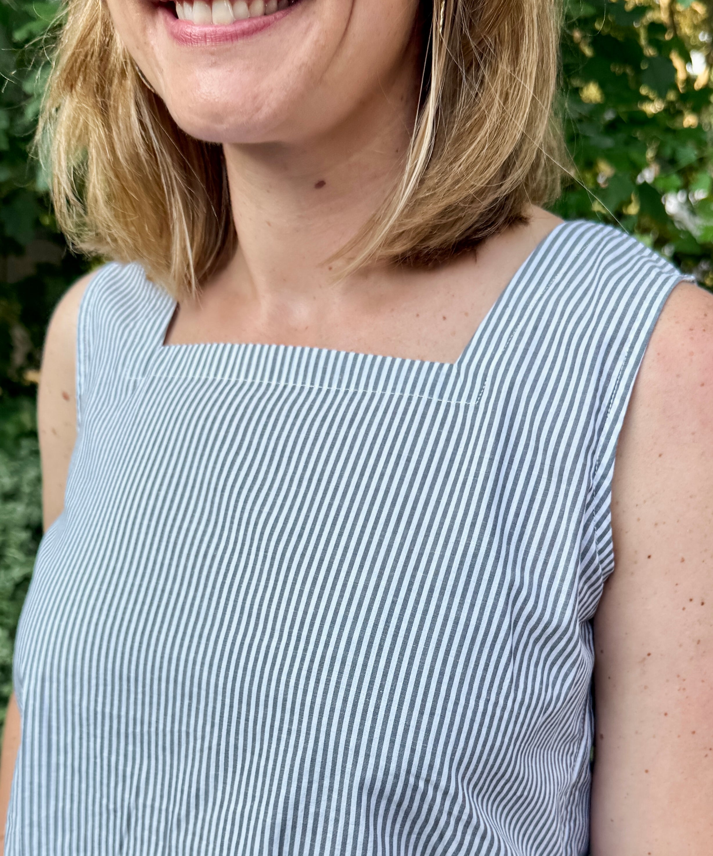 Sleeveless Square Neck Top