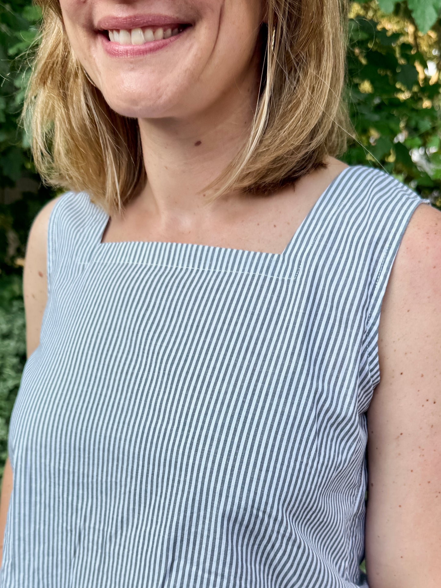 Sleeveless Square Neck Top