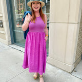 Mixed Media Tank Dress