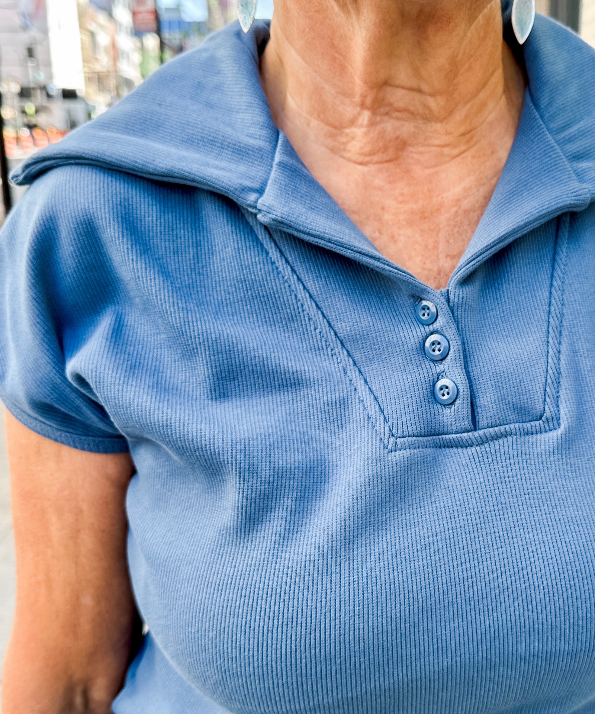 Knit Ribbed Cap Sleeve Top