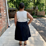 Mixed Media Tank Dress