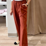 Pull-On Linen Pant