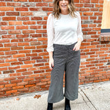 Tweed Front Pocket Pant