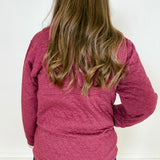 Quilted Snap Pullover