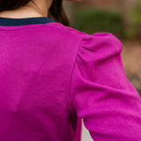 Contrasting V- Neck Top