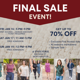 VIP tickets Semi-Annual Final Sale Event January 16