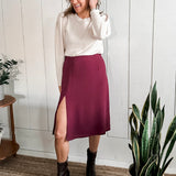 Pencil Skirt with Slit