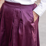 Wide Box Pleat Skirt