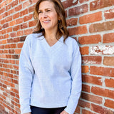 Fleece V-Neck Pull-Over