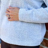 Fleece V-Neck Pull-Over