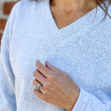 Fleece V-Neck Pull-Over