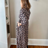 Midi Dress with Tie Waist