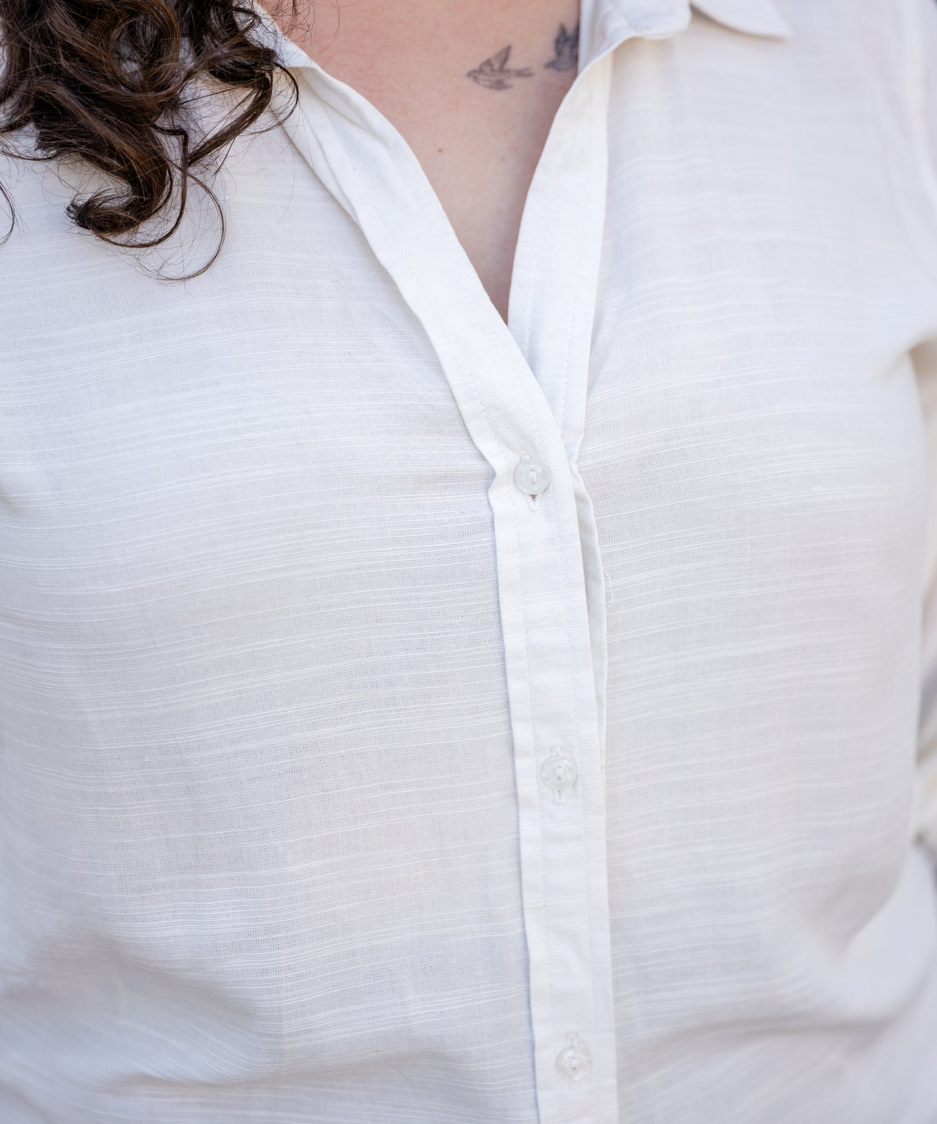 Push-Up Sleeve Button-Up