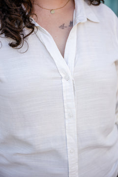 Push-Up Sleeve Button-Up