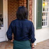 Push-Up Sleeve Button-Up