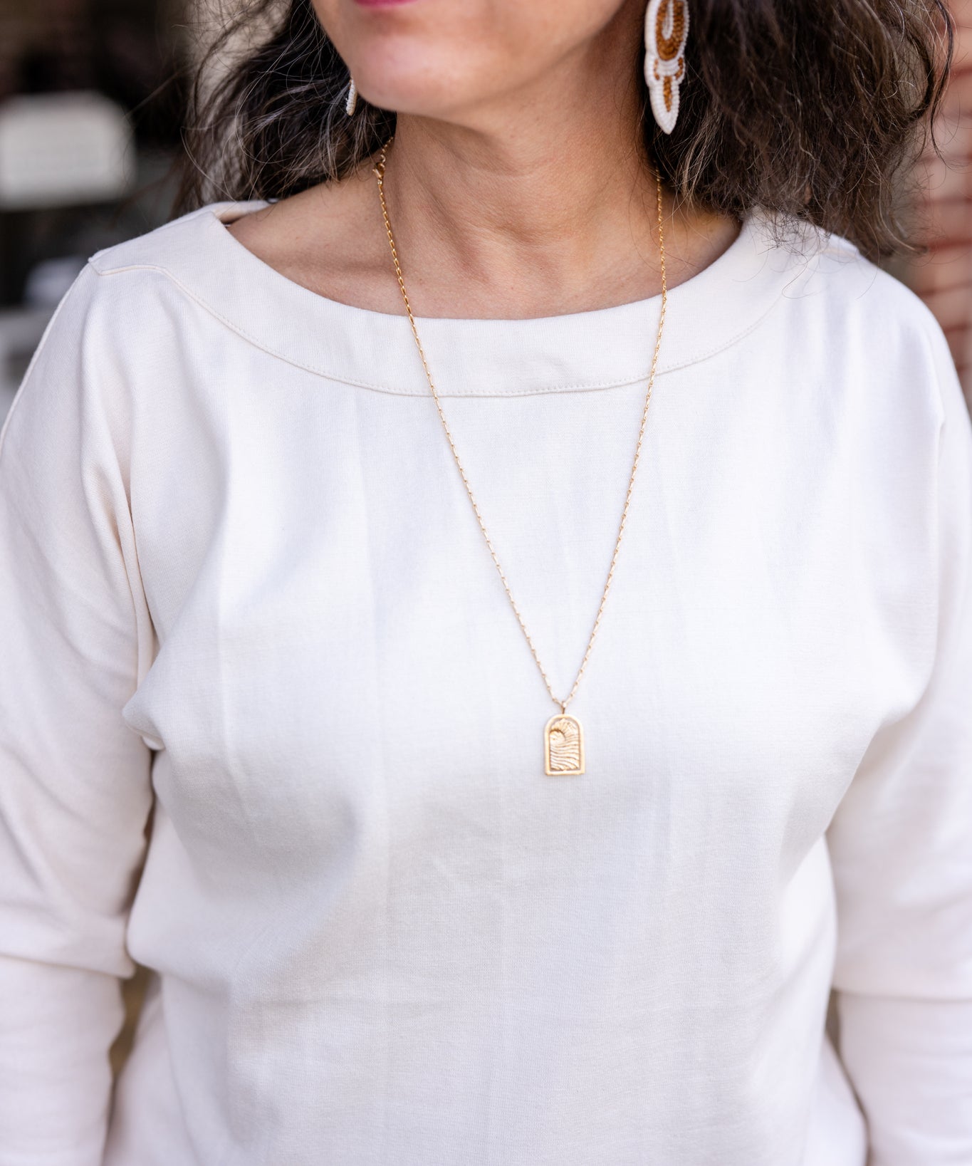 Boat Neck Top