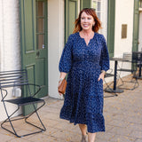Portofino Midi Dress 3/4 Sleeve