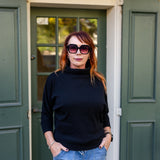 Foldover Batwing Top