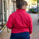 Foldover Batwing Top