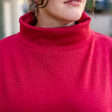 Foldover Batwing Top