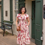 Jewel Button-Front Midi Dress